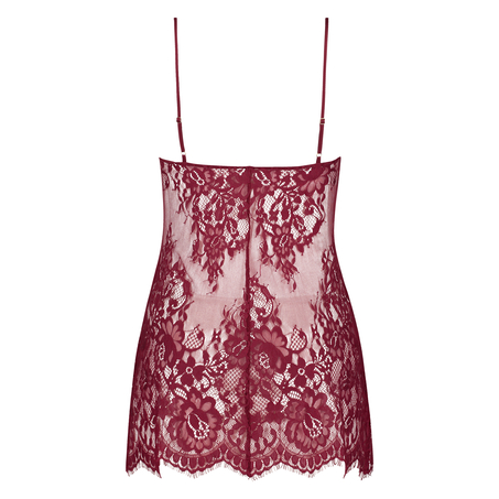 Jennifer Slip Dress, Czerwony