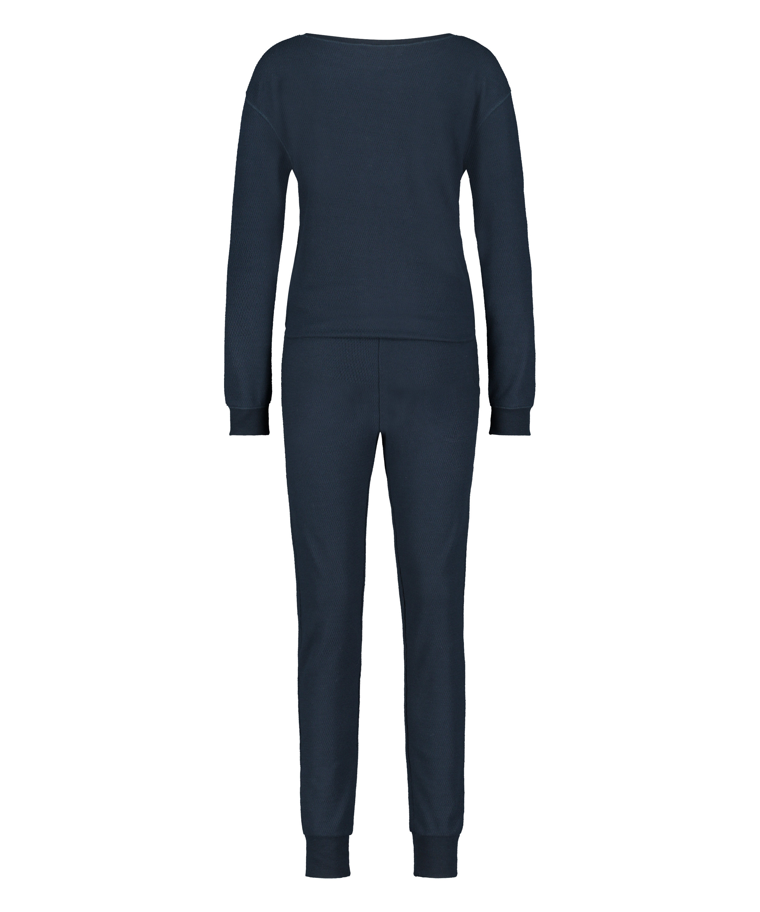 Piżama Waffle, Niebieski, main