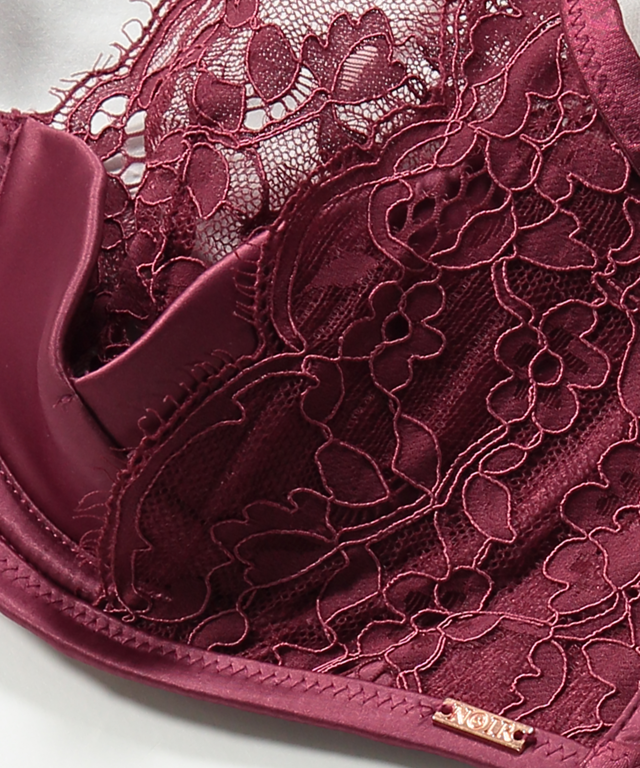 Usztywniony biustonosz z fiszbinami Poppy, Czerwony, main