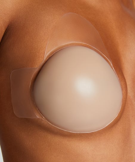 Przyklejane miseczki unoszące biust, Beżowy