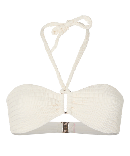 G&oacute;ra od Bikini Bandeau St Kitts, Biały