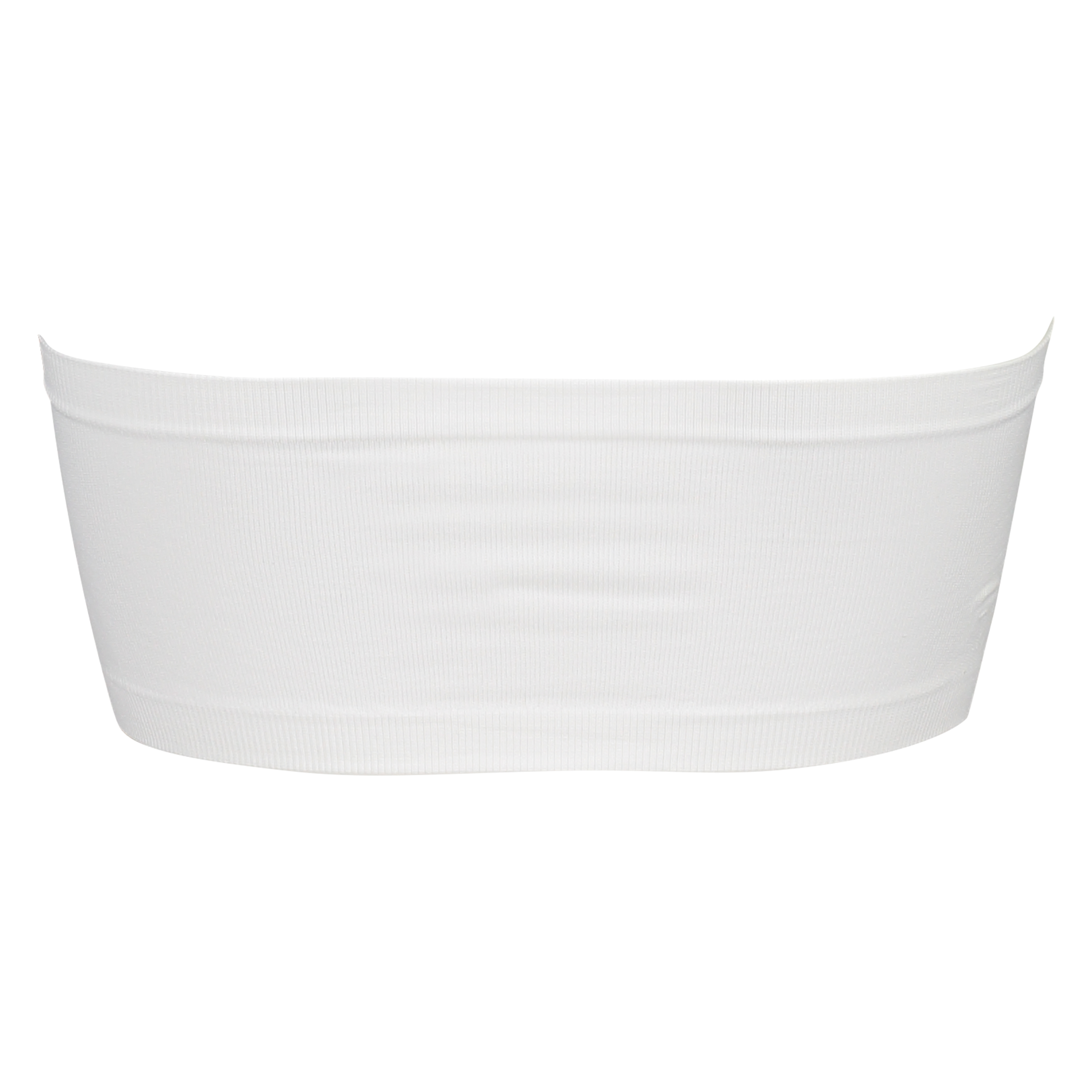 Bezszwowy top bandeau, Biały, main