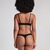 Usztywniony biustonosz z fiszbinami Angie bez ramiączek, Czarny