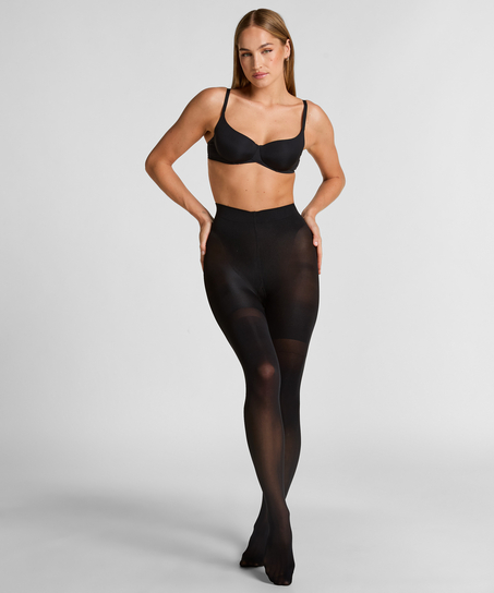 Rajstopy 40 Den Total Lift & Shape, Czarny