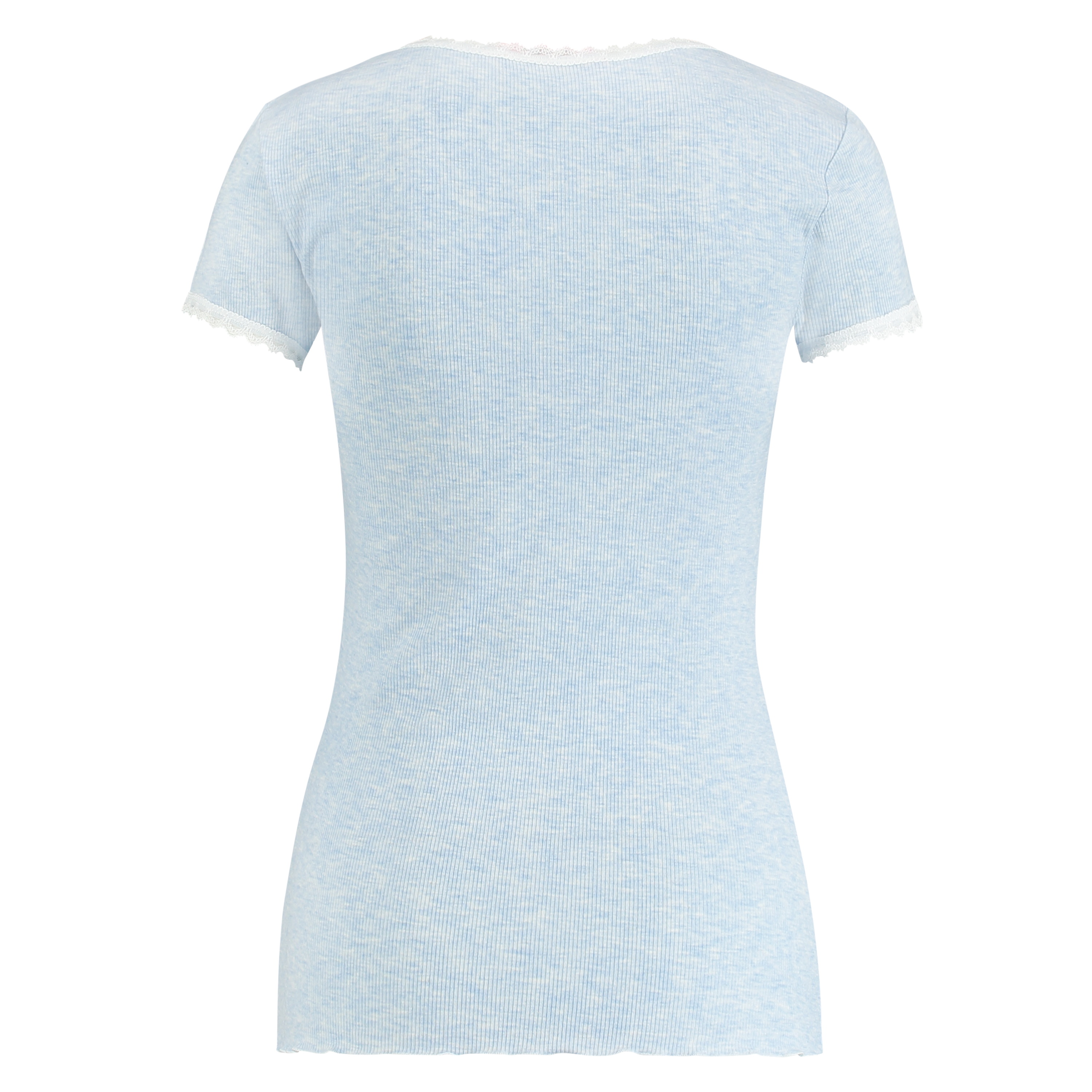 Ribbed SS Top, Niebieski, main