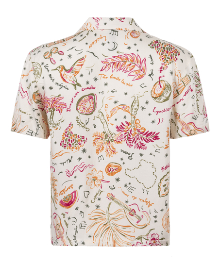 Satynowa narzutka, Biały