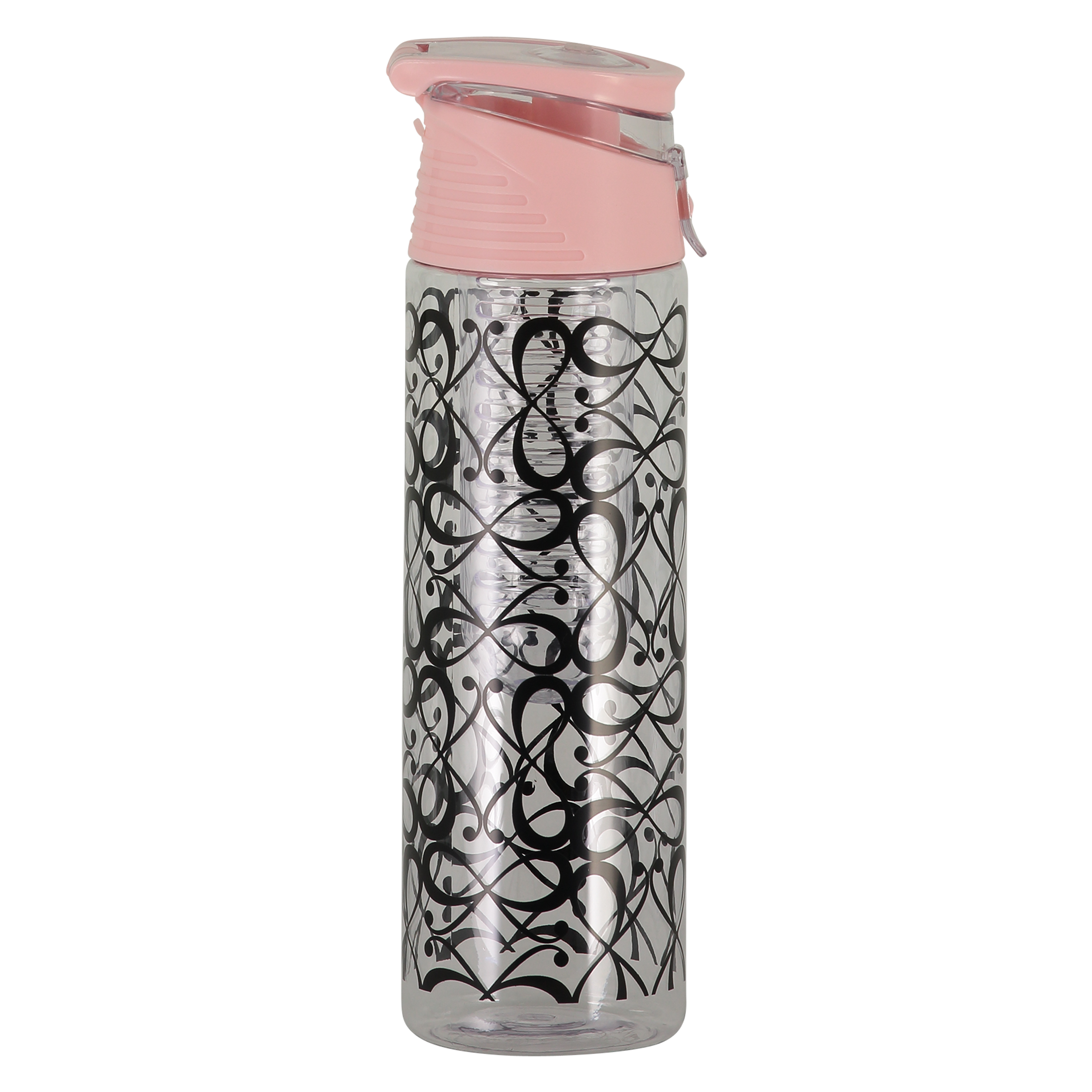 Patched Infused Water Bottle, R&oacute;żowy, main