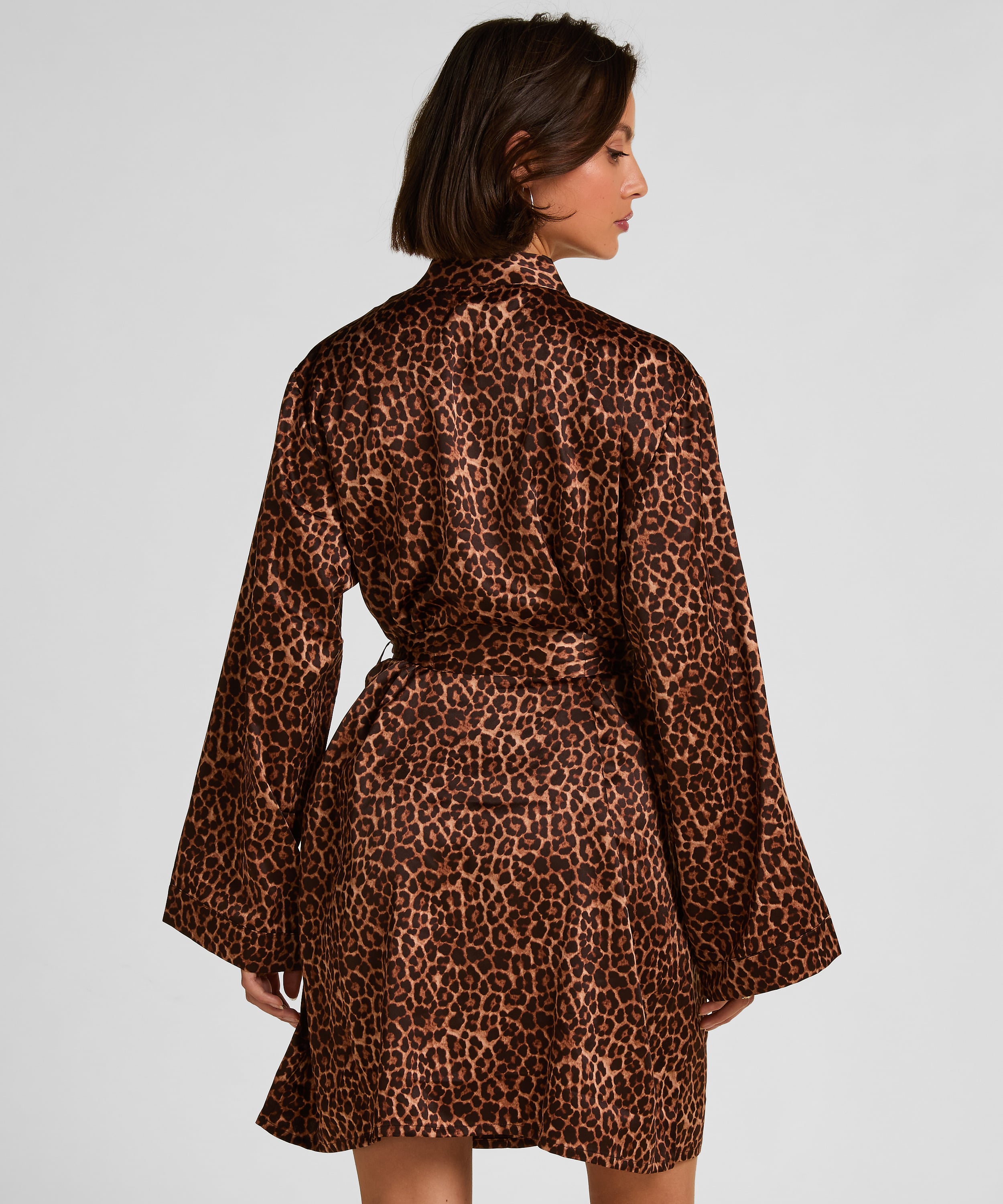 Kimono Satin, Czarny, main