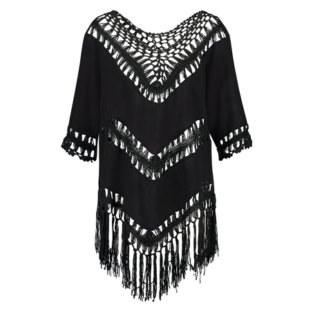 Fringe Tunic, Czarny