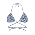 Tr&oacute;jkątna g&oacute;ra od bikini Morocco, Biały