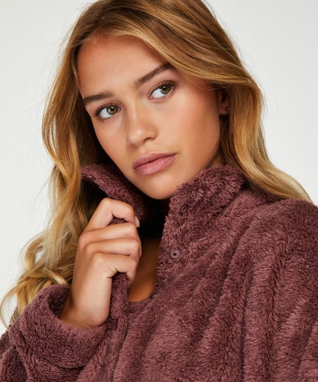 Fleece Snuggle Top, Fioletowy