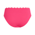 Figi bikini ze średnim stanem Scallop, R&oacute;żowy