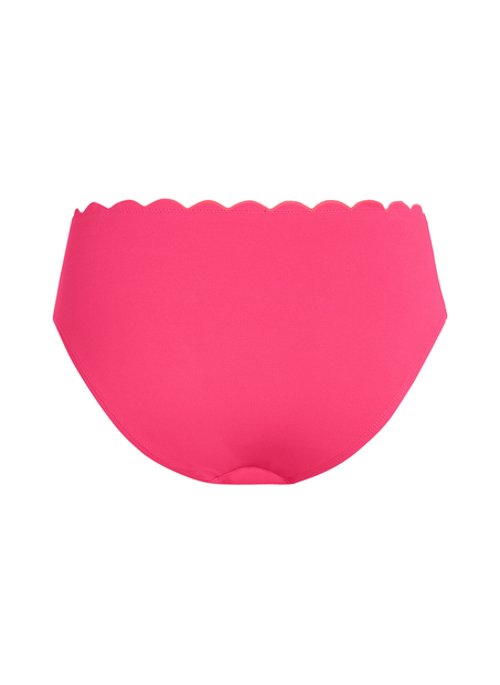 Figi bikini ze średnim stanem Scallop, R&oacute;żowy