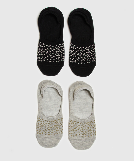 2 pary skarpetek, Czarny