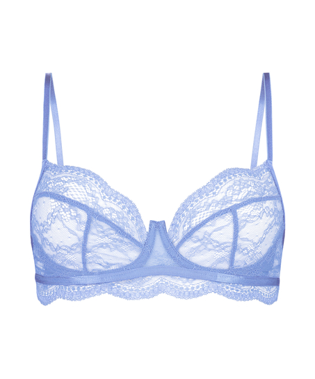 Nieusztywniany biustonosz z fiszbinami Isabelle, Fioletowy