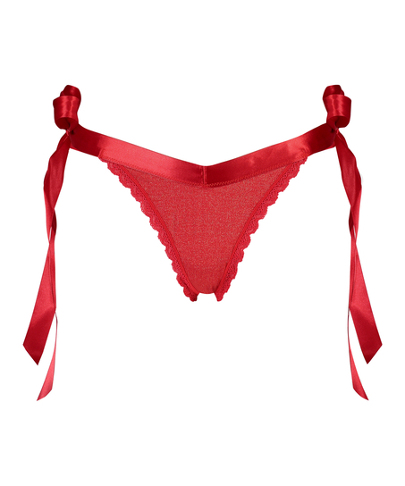 Berry Extra Low Rise Thong, Czerwony