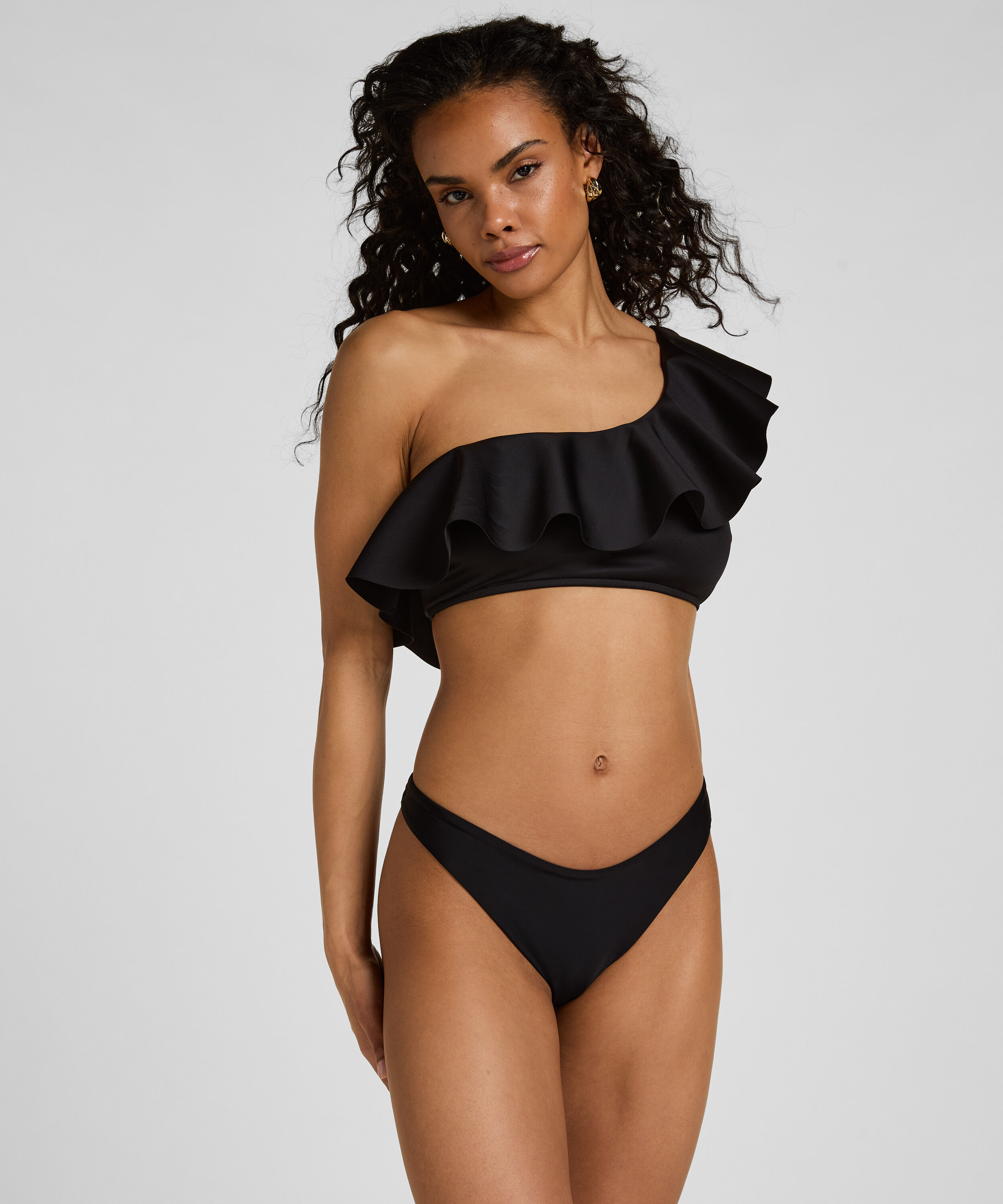 Figi Bikini Highleg Luxe, Czarny