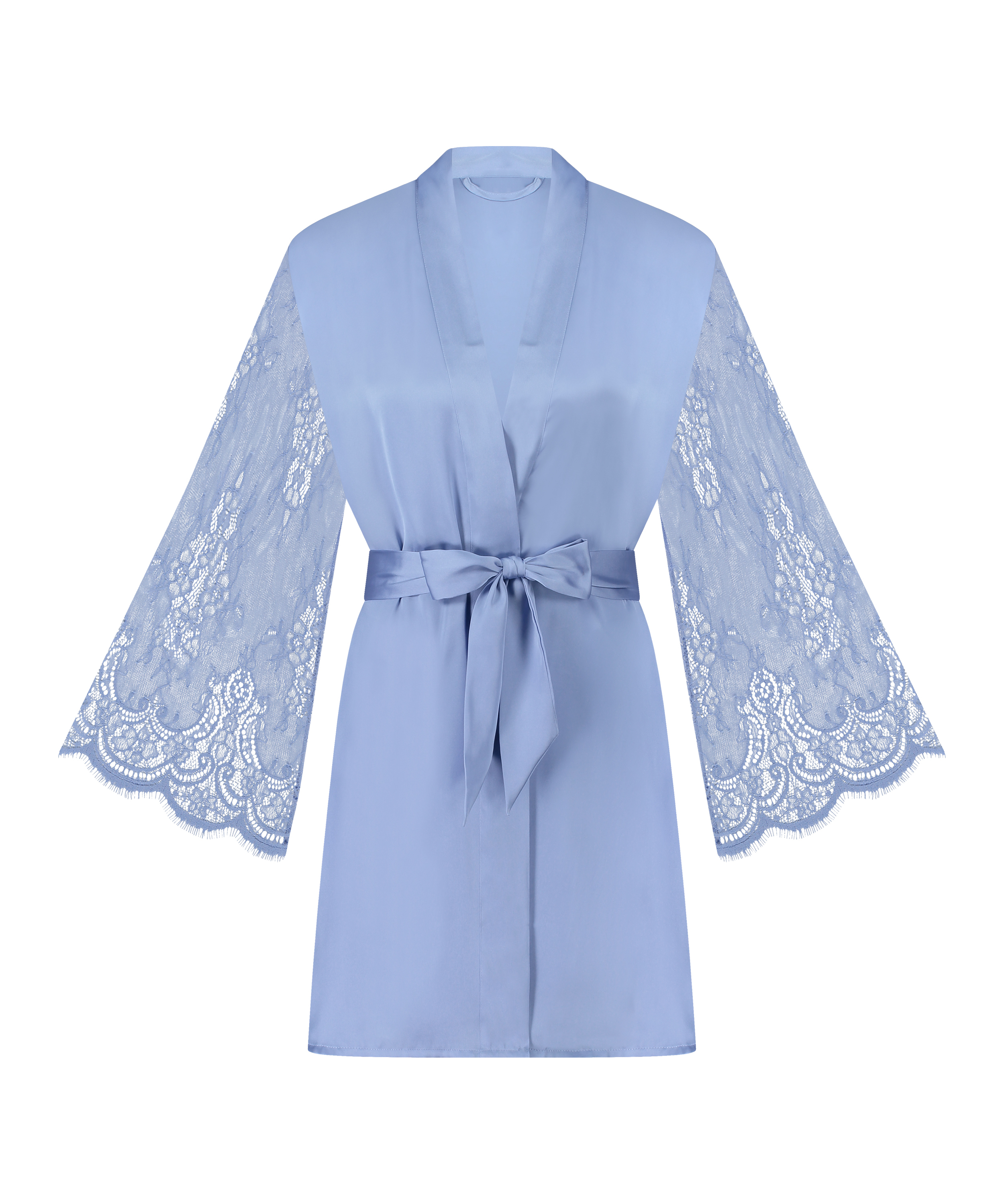 Satynowe kimono, Niebieski, main