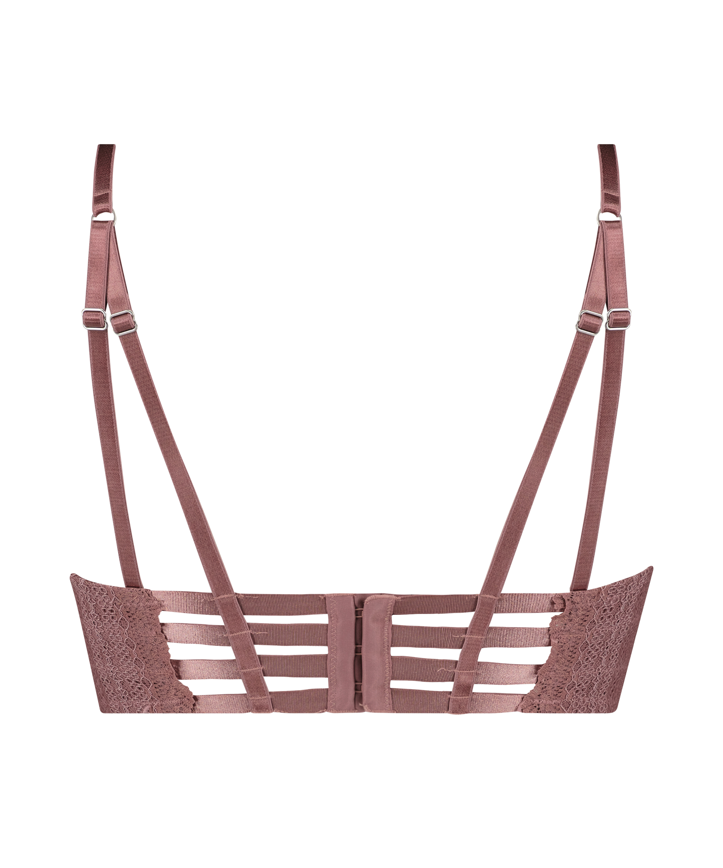 Usztywniony długi biustonosz push-up z fiszbinami Chynna, Fioletowy, main