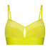 Siateczkowy biustonosz bralette Flexing, Ż&oacute;łty