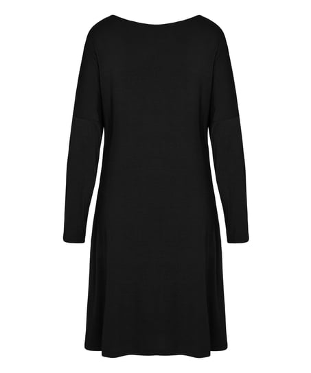 Koszula nocna Jersey Essential, Czarny