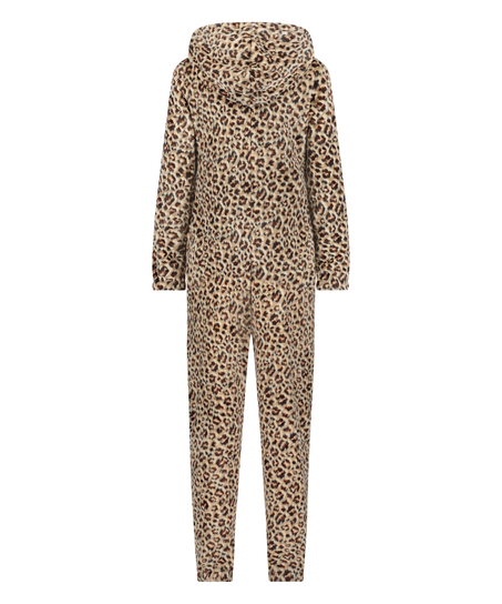 Onesie fleece, Beżowy