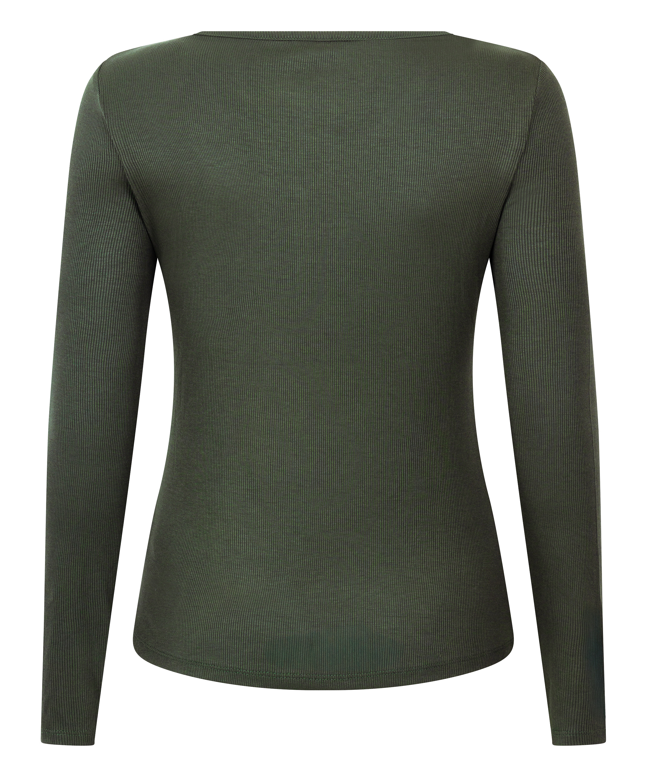 Bluza piżamowa Henley z długim rękawem, Zielony, main