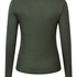 Bluza piżamowa Henley z długim rękawem, Zielony
