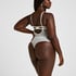 High Waisted Brazilian Miri, Biały
