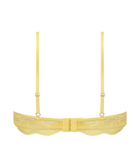 Nieusztywniany biustonosz z fiszbinami Isabelle, Ż&oacute;łty