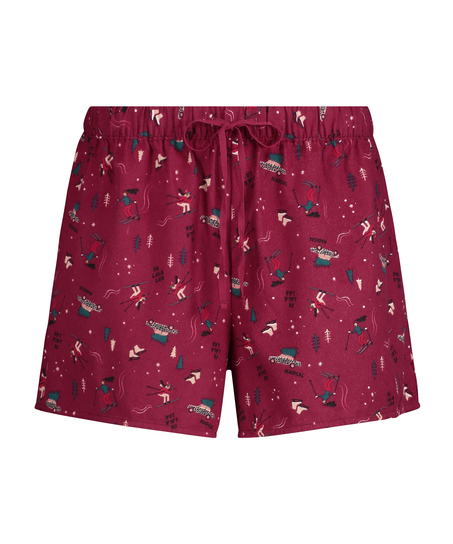 Twill Shorts, Czerwony