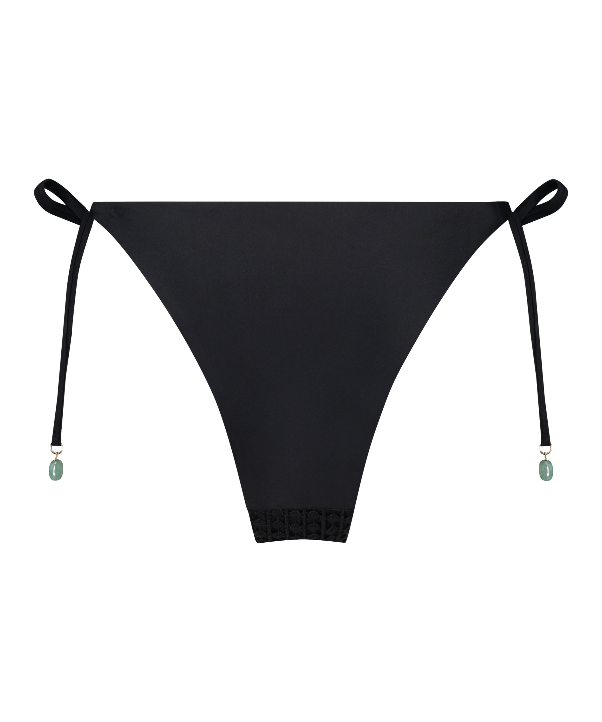Majtki Bikini Cheeky Tanga Maui Crochet, Czarny, main