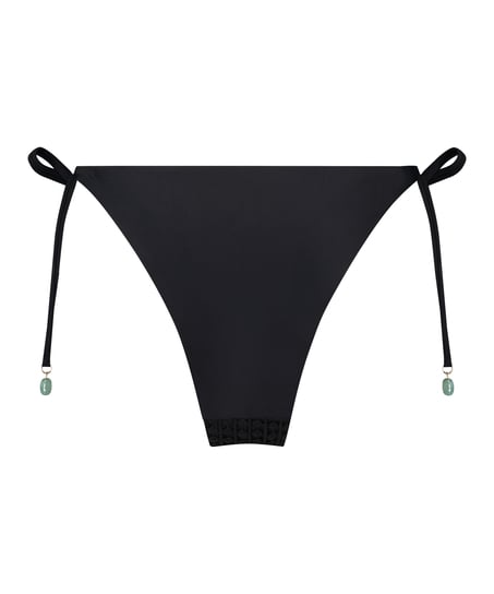 Majtki Bikini Cheeky Tanga Maui Crochet, Czarny