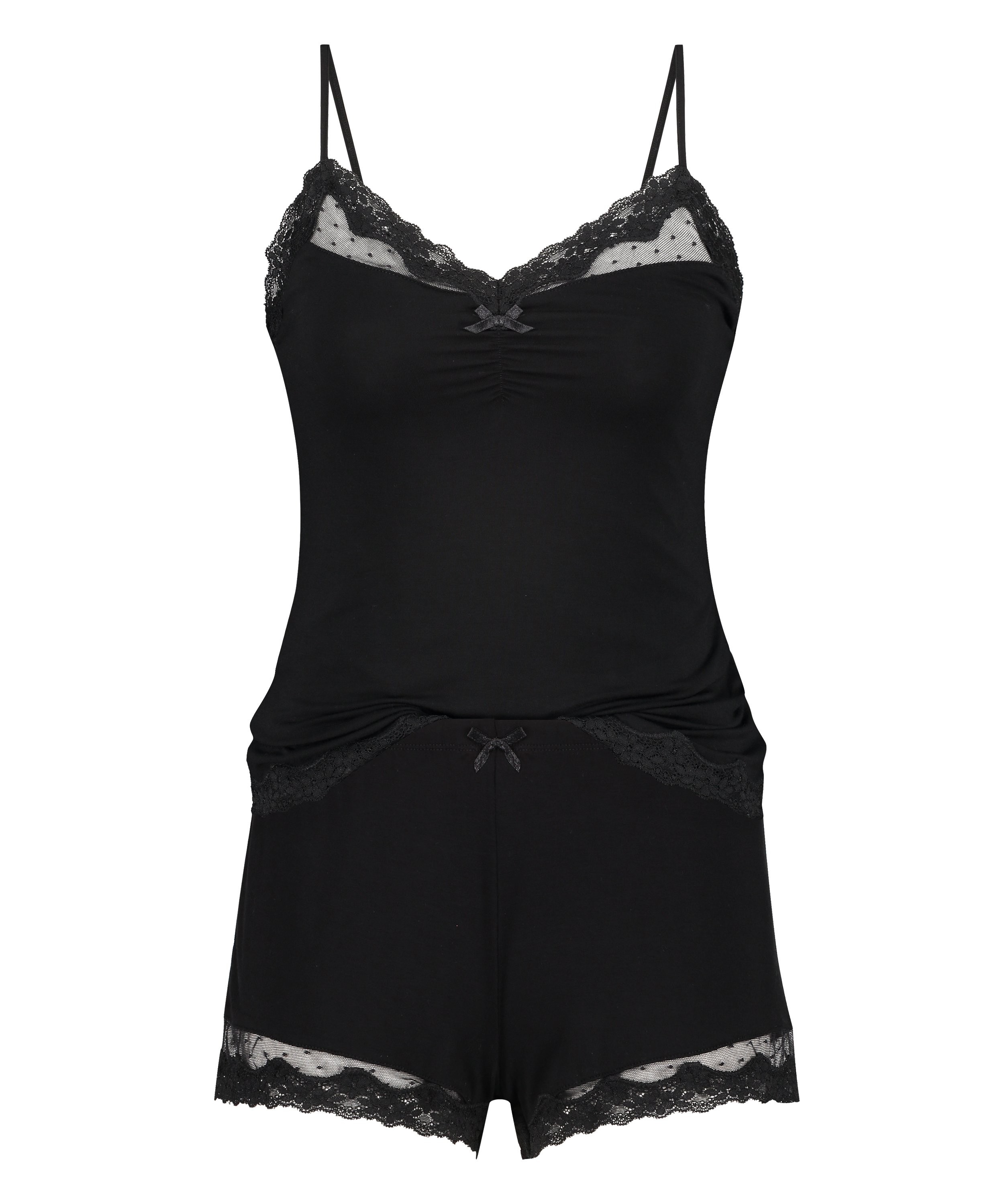 Zestaw piżamowy, Czarny, main