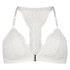 Marina Padded Triangle Bralette, Biały