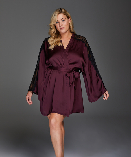 Nadia Satin Kimono, Czerwony