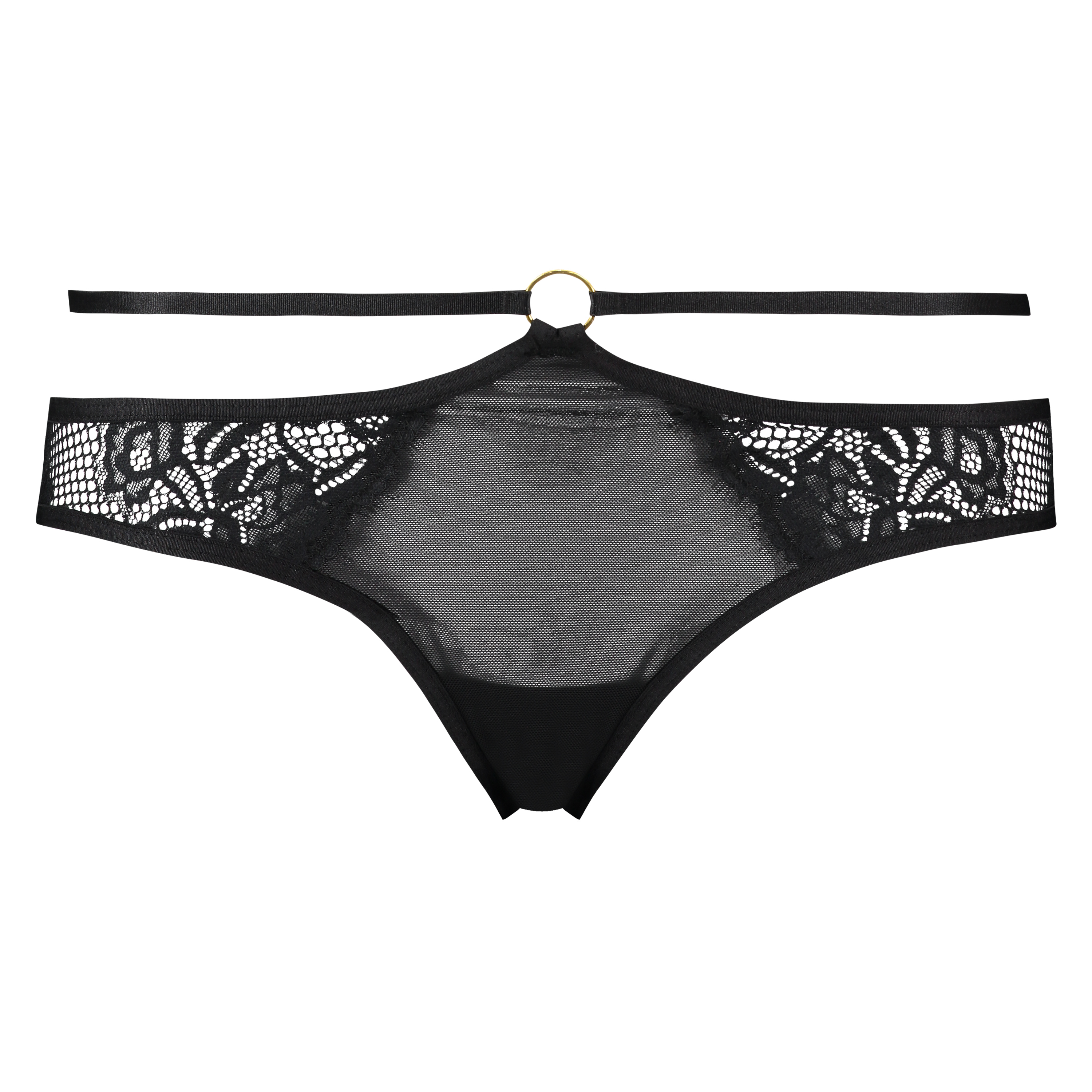 Jenny Open Back Brazilian, Czarny, main