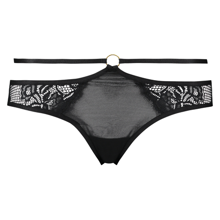 Jenny Open Back Brazilian, Czarny