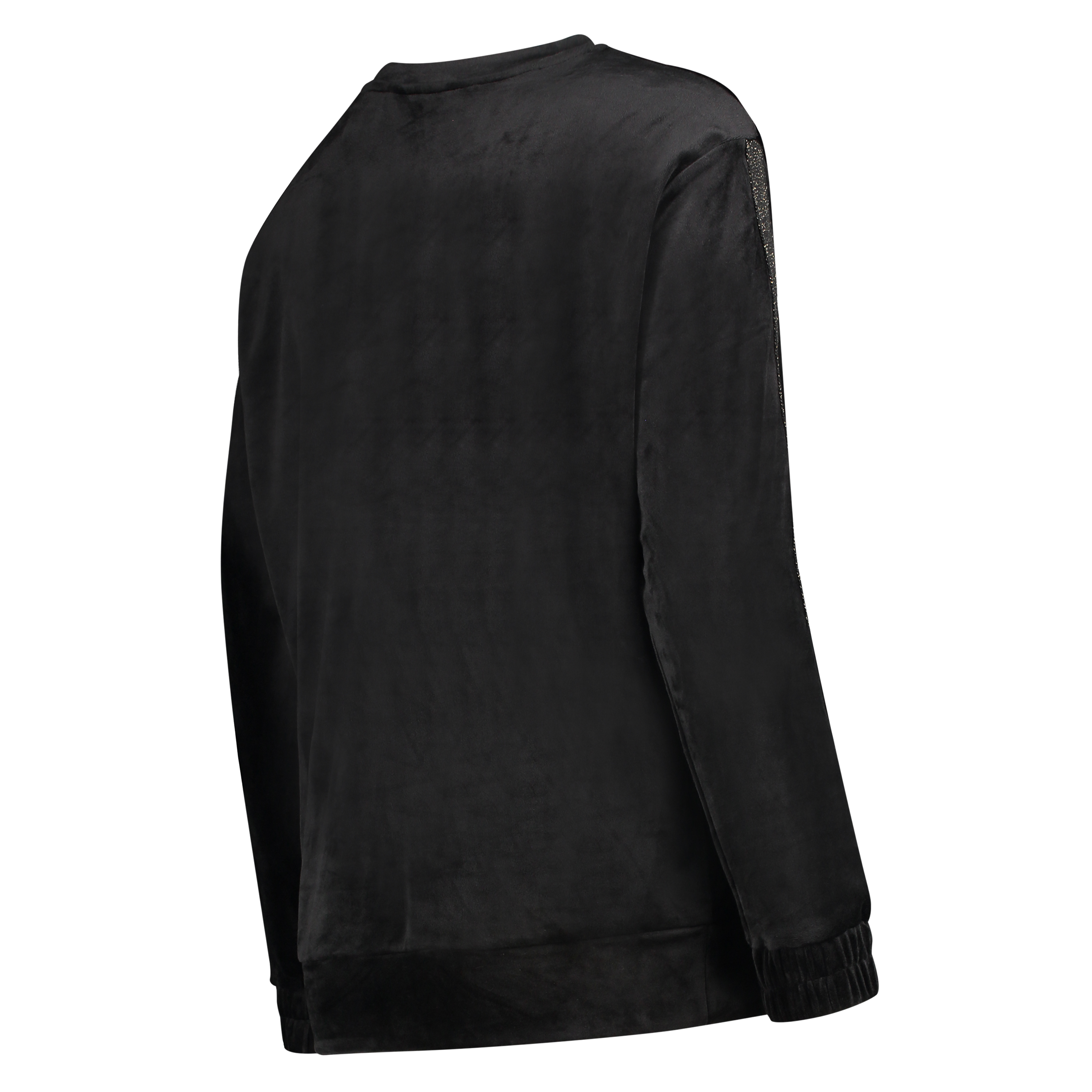 Aksamitny top ciążowy Shimmer, Czarny, main