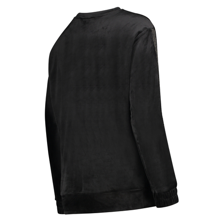 Aksamitny top ciążowy Shimmer, Czarny