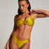 Góra od bikini Bandeau, Żółty