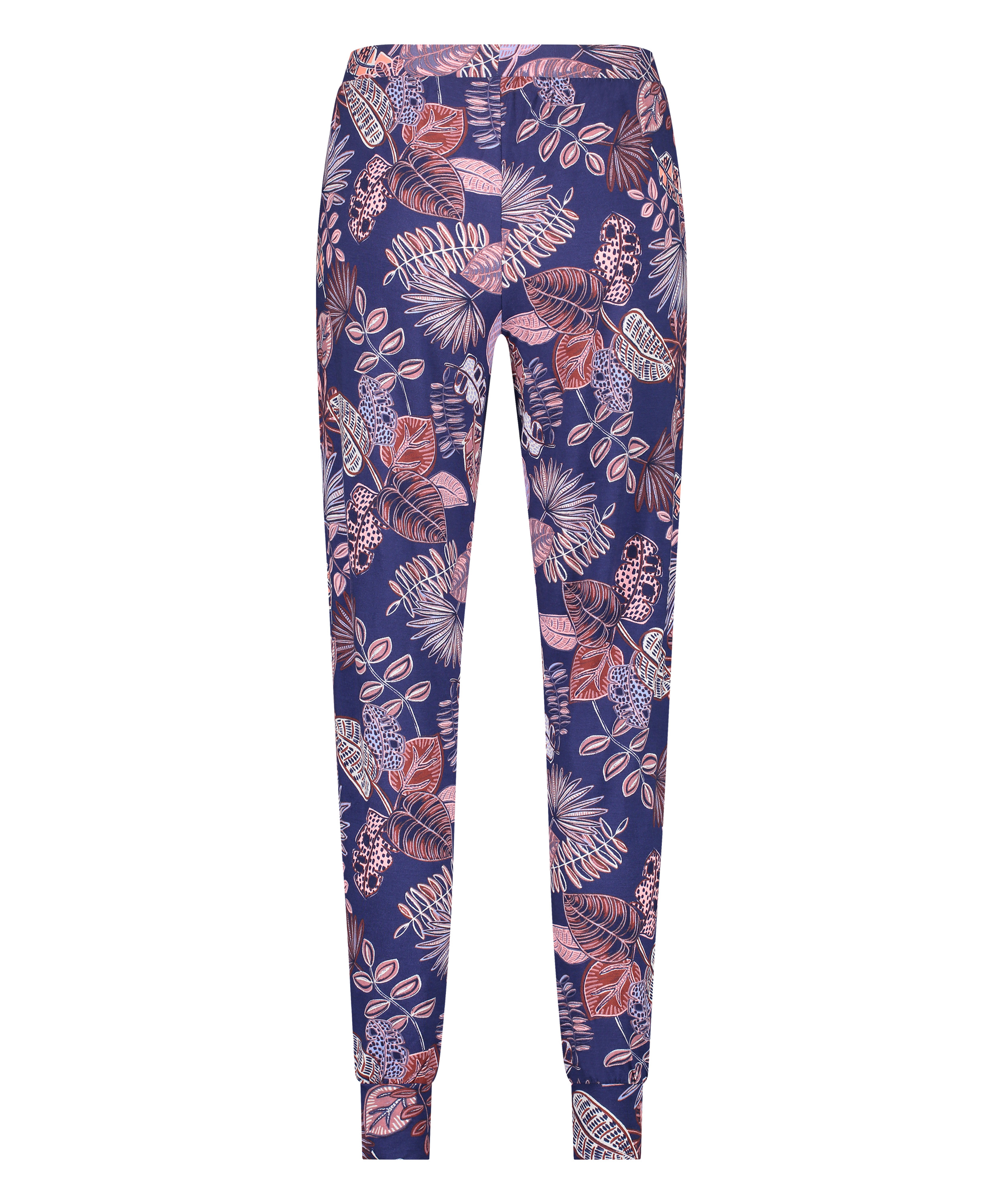 Spodnie piżamowe z dżerseju Petite, Niebieski, main