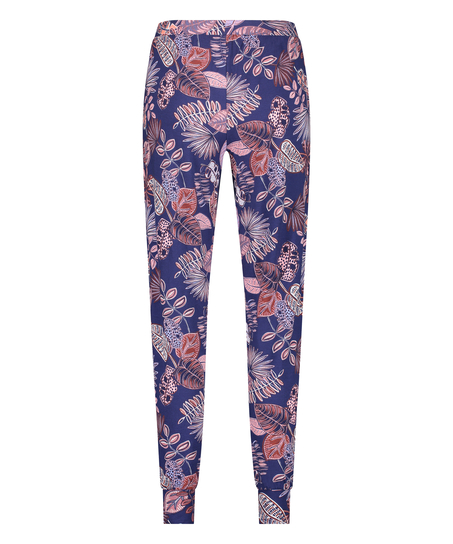 Spodnie piżamowe z dżerseju Petite, Niebieski