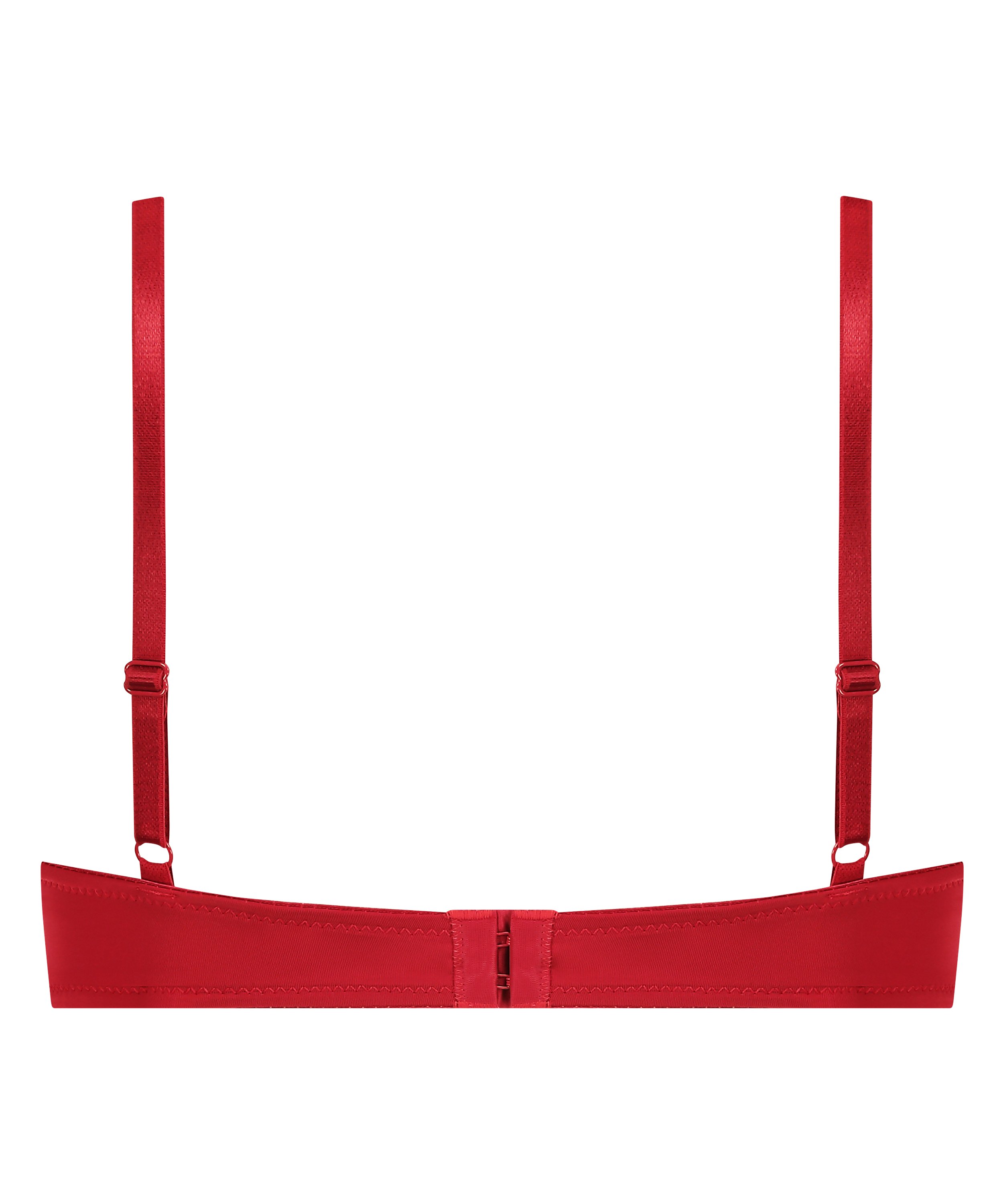 Biustonosz usztywniany z fiszbinami Plunge, Czerwony, main
