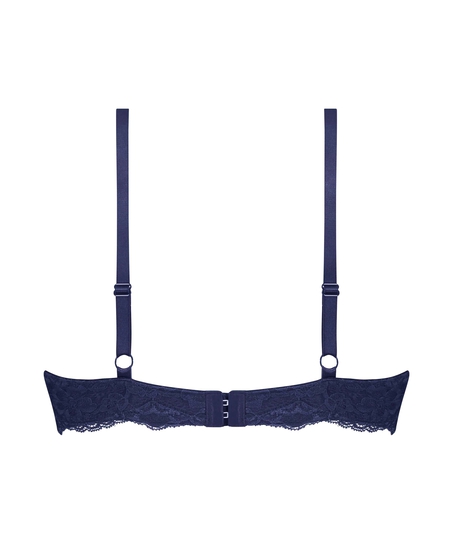 Biustonosz usztywniany z fiszbinami Marine, Niebieski