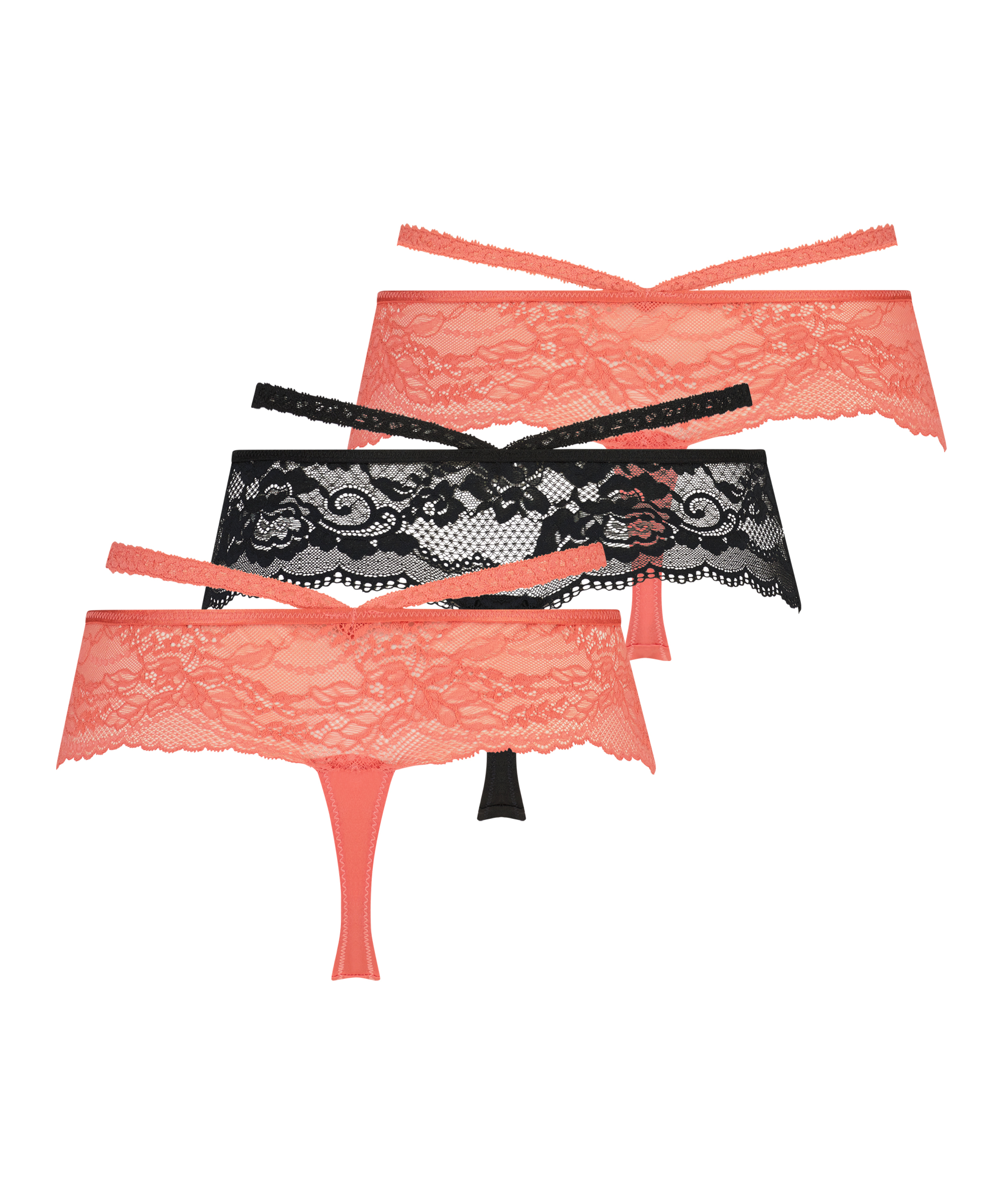 Stringi bokserki Francesca 3-pak, Pomarańczowy, main