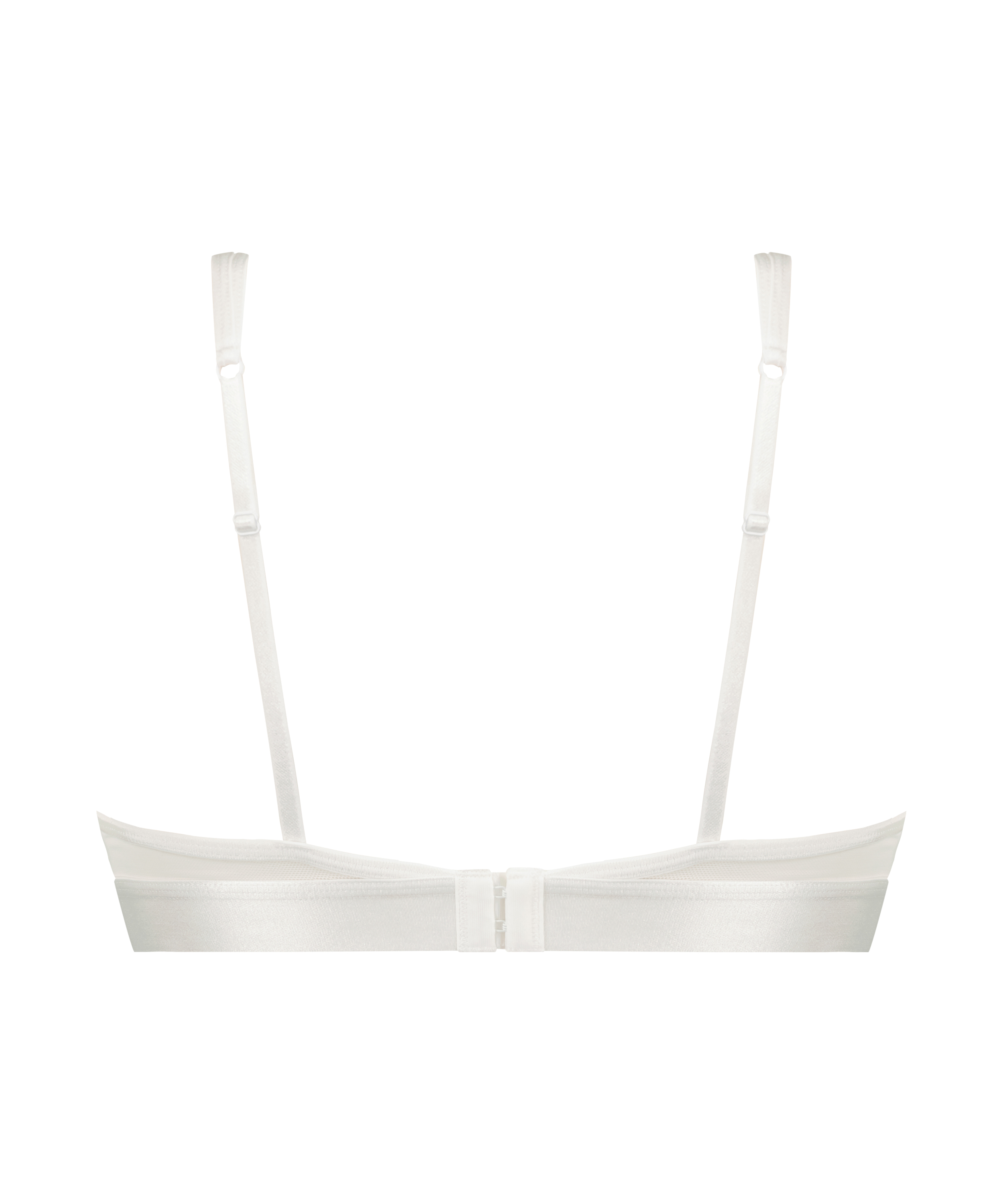 Siateczkowy biustonosz bralette, Biały, main