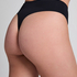 Tanga z wysokim stanem Smooth, Czarny