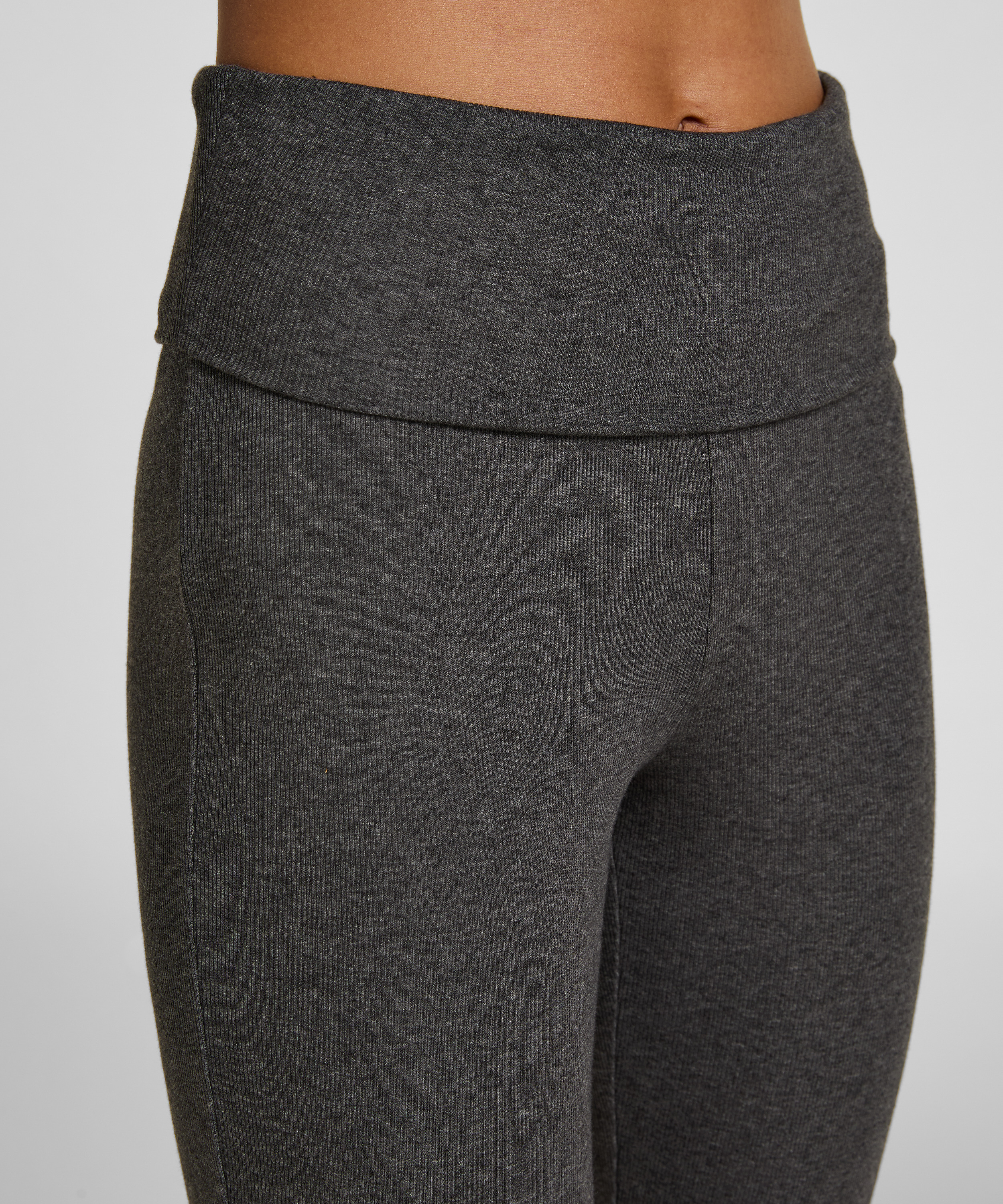 Flared Lounge Pants, Szary, main