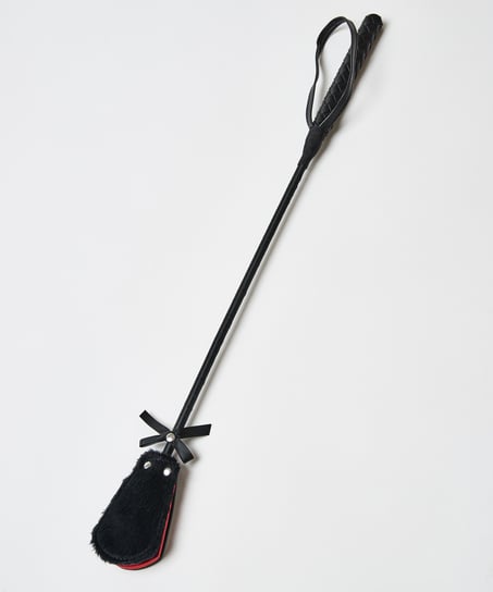 Private Fake Fur Whip, Czarny